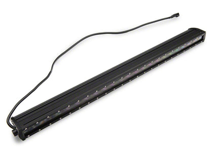 Raxiom Axial Series 30-Inch Single Row LED Light Bar with Hood Mounting Brackets (20-25 Jeep Gladiator JT)