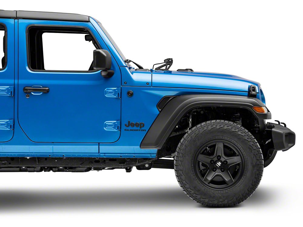 Raxiom Axial Series 30-Inch Single Row LED Light Bar with Hood Mounting Brackets (20-25 Jeep Gladiator JT)