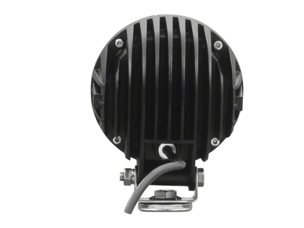 Raxiom Axial Series 4-Inch 4-LED Round Light; Flood Beam (Universal; Some Adaptation May Be Required)
