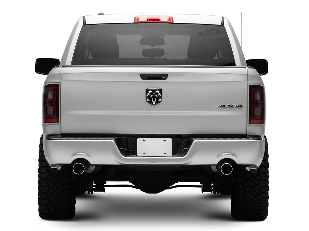 Raxiom LED Tail Lights; Black Housing; Clear Lens (09-18 RAM 1500 w/ Factory Halogen Tail Lights)