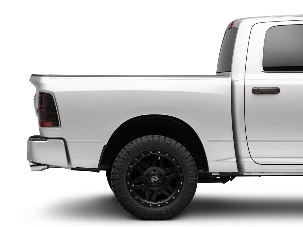 Raxiom LED Tail Lights; Black Housing; Clear Lens (09-18 RAM 1500 w/ Factory Halogen Tail Lights)