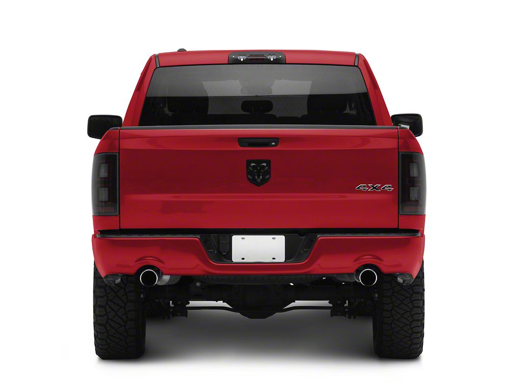 Raxiom LED Tail Lights; Black Housing; Light Smoked Lens (09-18 RAM 1500 w/ Factory Halogen Tail Lights)