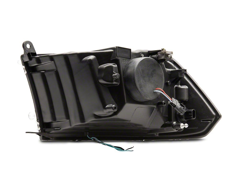 Raxiom LED Halo Projector Headlights; Black Housing; Clear Lens (09-18 RAM 1500 w/ Factory Halogen Non-Projector Headlights)