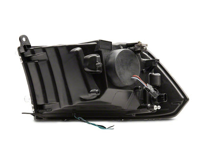 Raxiom LED Halo Projector Headlights; Black Housing; Clear Lens (09-18 RAM 1500 w/ Factory Halogen Non-Projector Headlights)