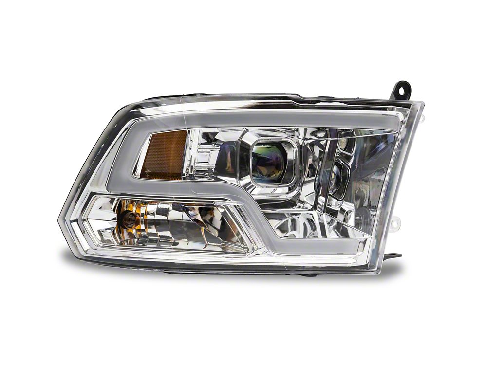 Raxiom LED Halo Headlights; Chrome Housing; Clear Lens (09-18 RAM 1500 w/ Factory Halogen Non-Projector Headlights)