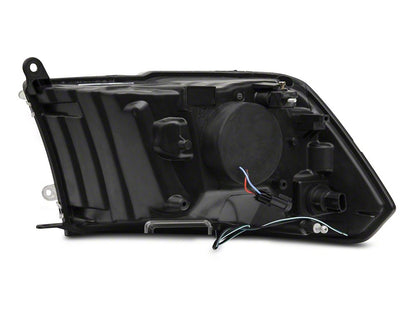 Raxiom LED Halo Headlights; Chrome Housing; Clear Lens (09-18 RAM 1500 w/ Factory Halogen Non-Projector Headlights)