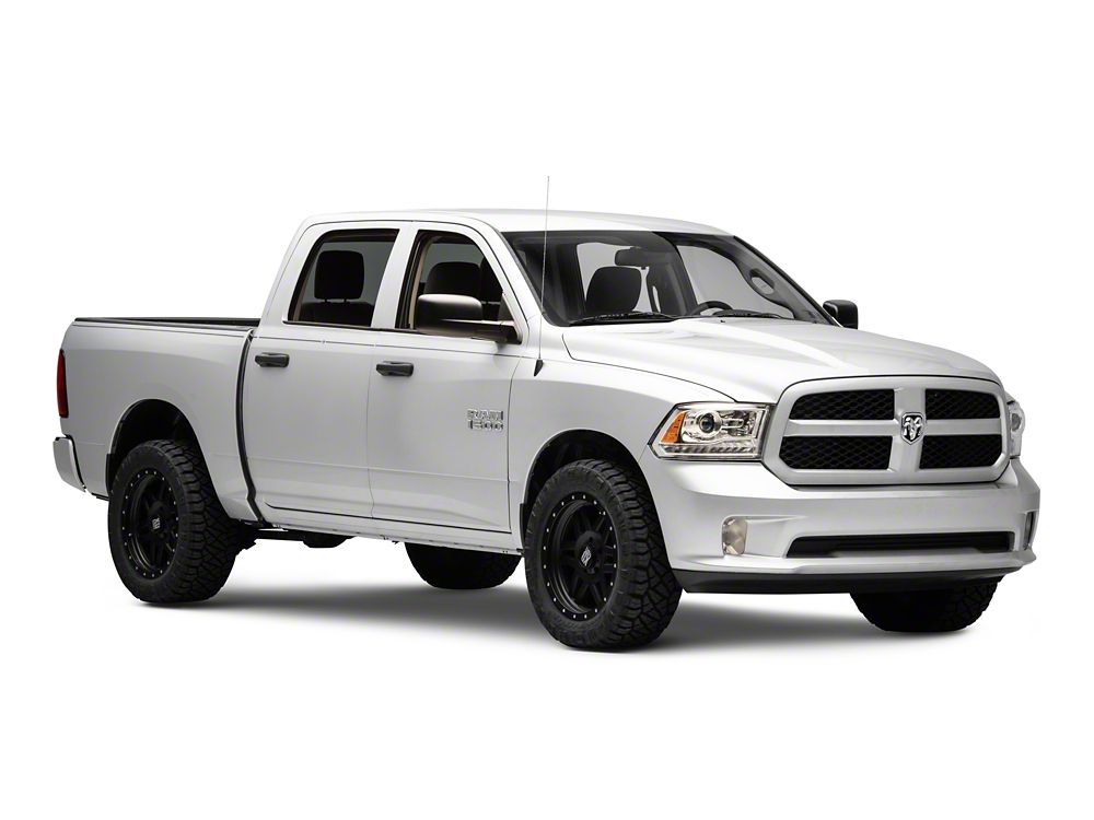 Raxiom LED Halo Headlights with Switchback Turn Signals; Chrome Housing; Clear Lens (09-18 RAM 1500 w/ Factory Halogen Non-Projector Headlights)