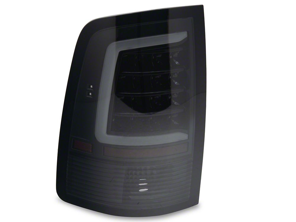 Raxiom Axial Series LED Tail Lights; Black Housing; Smoked Lens (09-18 RAM 1500 w/ Factory Halogen Tail Lights)