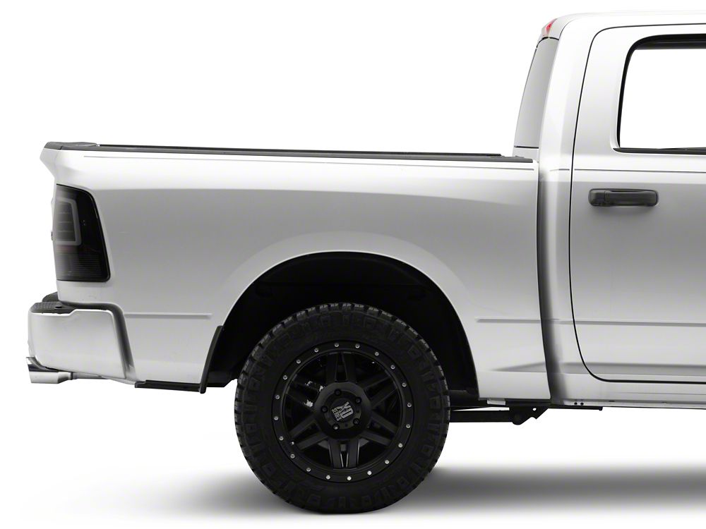 Raxiom Axial Series LED Tail Lights; Black Housing; Smoked Lens (09-18 RAM 1500 w/ Factory Halogen Tail Lights)