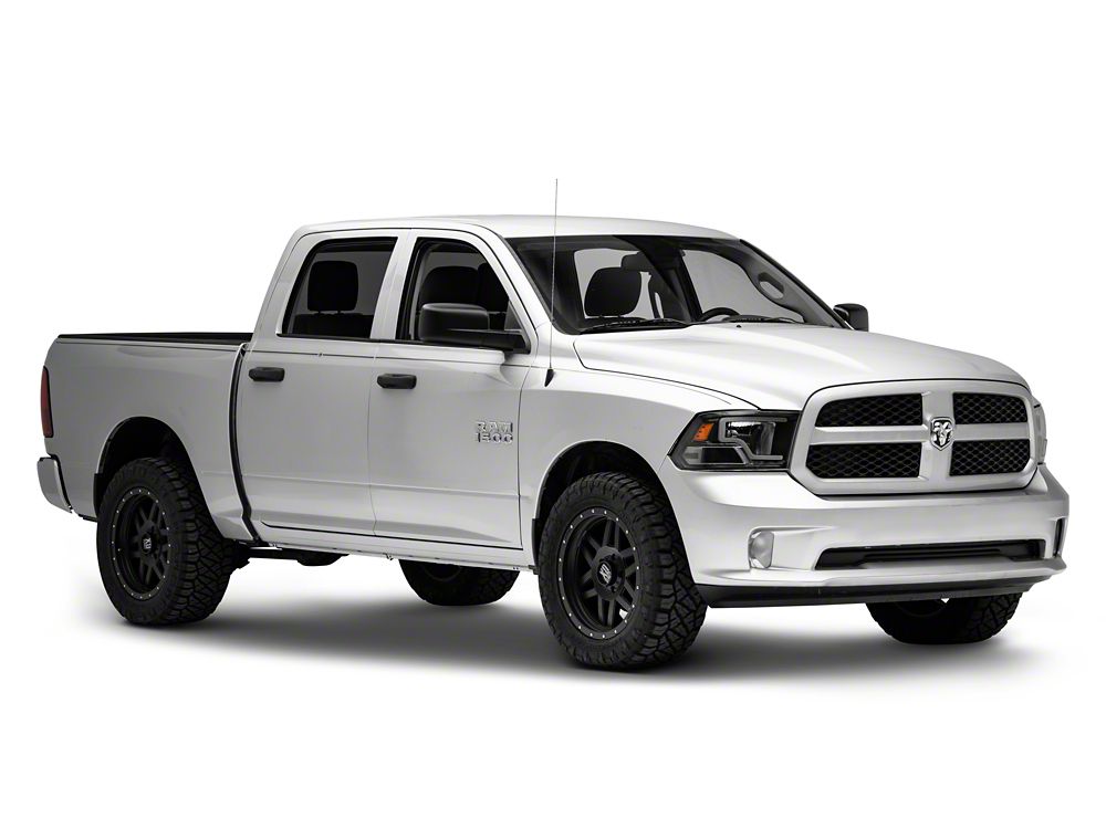 Raxiom LED Bar Headlights; Black Housing; Clear Lens (09-18 RAM 1500 w/ Factory Halogen Non-Projector Headlights)