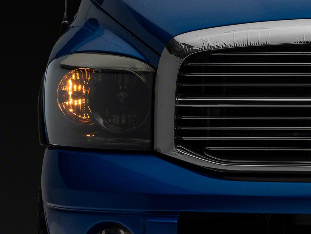 Raxiom Axial Series OEM Style Replacement Headlights; Chrome Housing; Smoked Lens (06-08 RAM 1500)