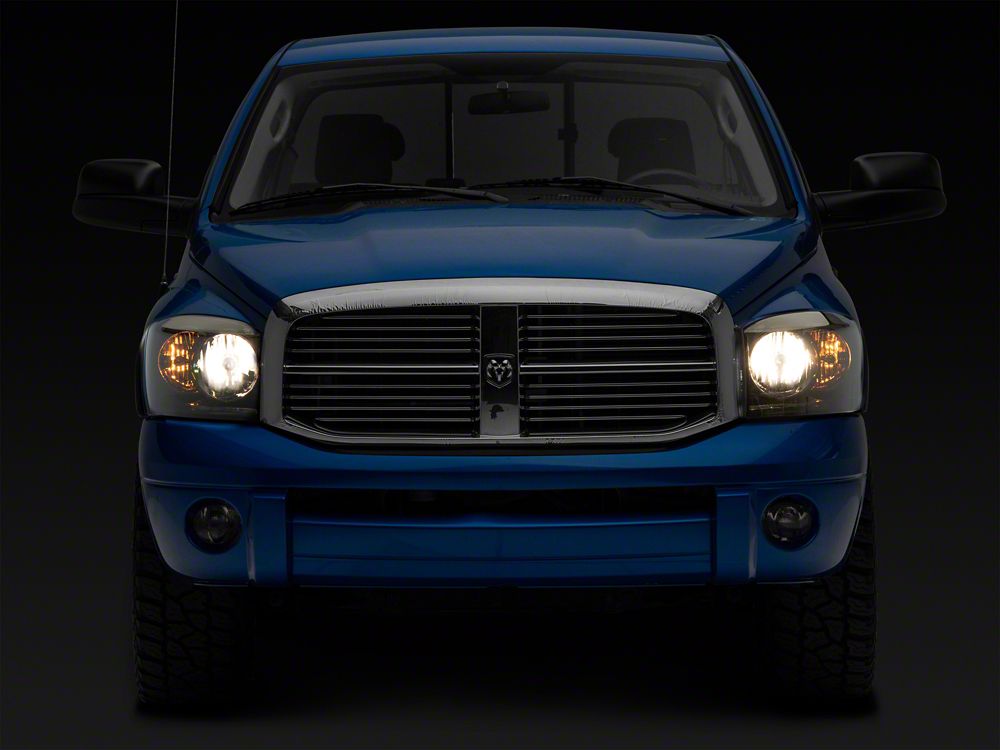Raxiom Axial Series OEM Style Replacement Headlights; Chrome Housing; Smoked Lens (06-08 RAM 1500)