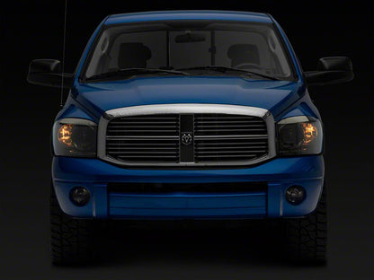 Raxiom Axial Series OEM Style Replacement Headlights; Chrome Housing; Smoked Lens (06-08 RAM 1500)