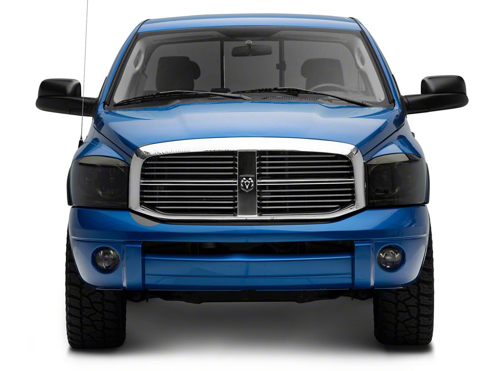 Raxiom Axial Series OEM Style Replacement Headlights; Chrome Housing; Smoked Lens (06-08 RAM 1500)