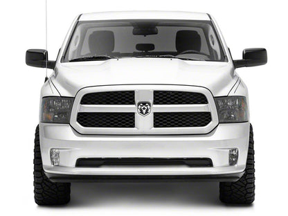 Raxiom Axial Series Euro Style Headlights with Dual Bulb; Black Housing; Clear Lens (09-18 RAM 1500 w/ Factory Halogen Non-Projector Headlights)