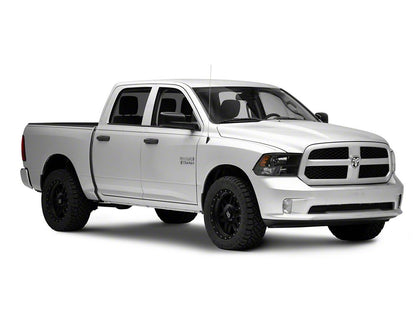 Raxiom Axial Series Euro Style Headlights with Dual Bulb; Black Housing; Clear Lens (09-18 RAM 1500 w/ Factory Halogen Non-Projector Headlights)