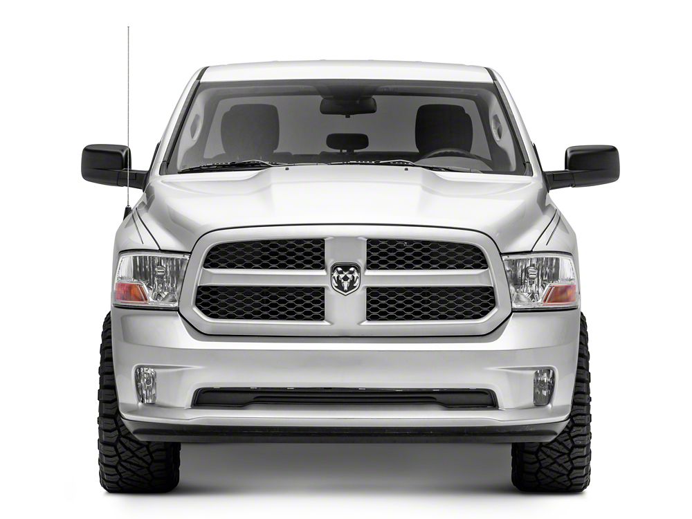 Raxiom Axial Series OEM Style Replacement Headlights with Single Bulb; Chrome Housing; Clear Lens (09-18 RAM 1500 w/ Factory Halogen Non-Projector Headlights)