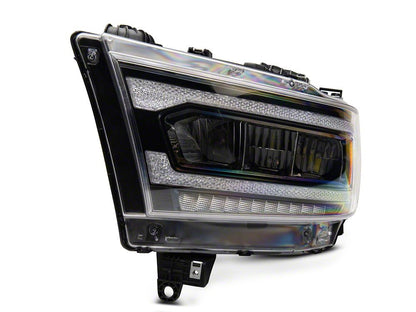 Raxiom LED Headlights; Black Housing; Clear Lens (19-24 RAM 1500 w/ Factory Halogen Headlights)