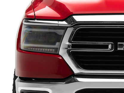 Raxiom LED Headlights; Black Housing; Clear Lens (19-24 RAM 1500 w/ Factory Halogen Headlights)