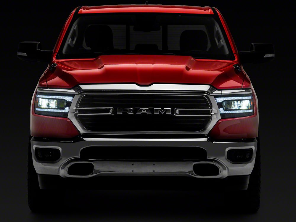 Raxiom LED Headlights; Black Housing; Clear Lens (19-24 RAM 1500 w/ Factory Halogen Headlights)