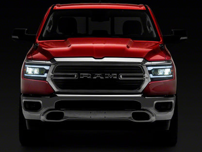 Raxiom LED Headlights; Black Housing; Clear Lens (19-24 RAM 1500 w/ Factory Halogen Headlights)