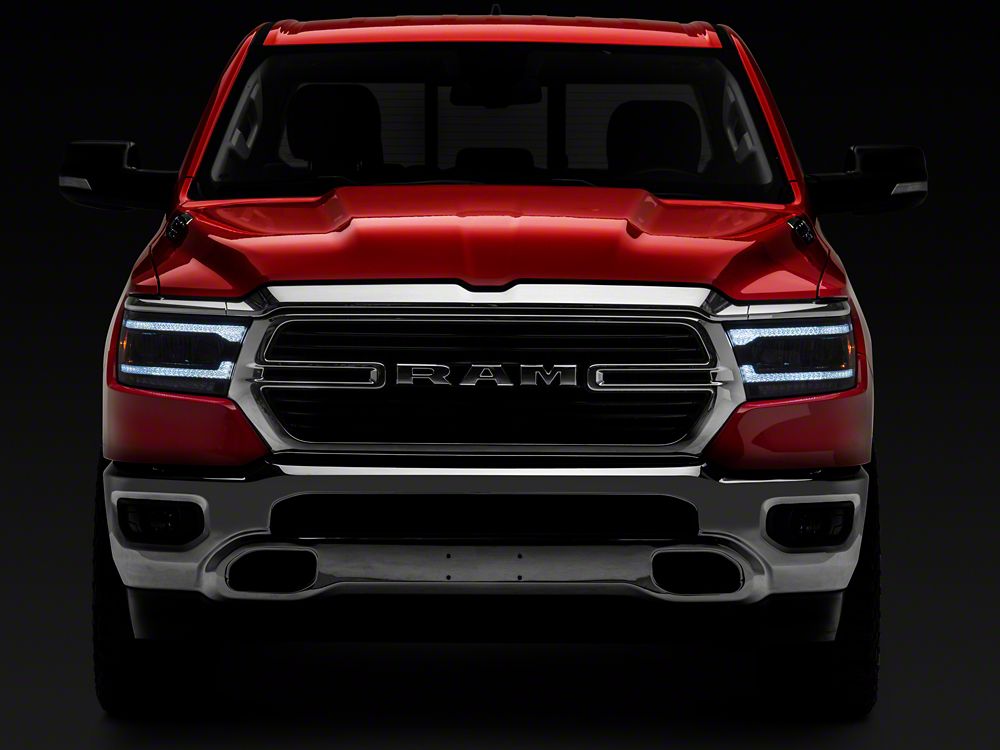 Raxiom LED Headlights; Black Housing; Clear Lens (19-24 RAM 1500 w/ Factory Halogen Headlights)