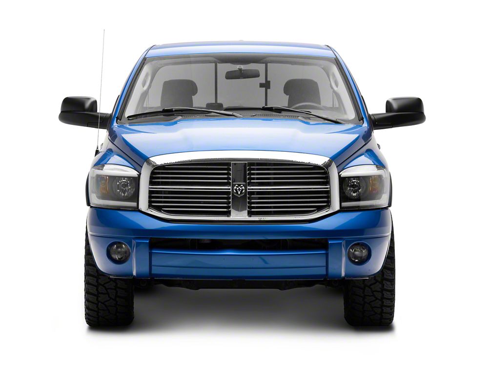 Raxiom Axial Series Headlights with Sequential LED Bar; Black Housing; Clear Lens (06-08 RAM 1500)