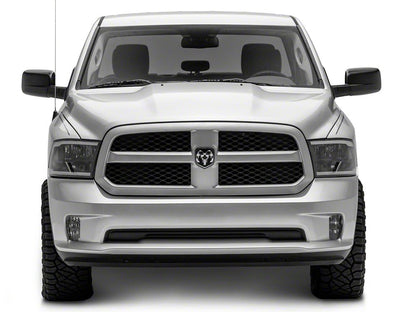 Raxiom Axial Series Headlights with LED Bar; Black Housing; Clear Lens (09-18 RAM 1500 w/ Factory Halogen Non-Projector Headlights)
