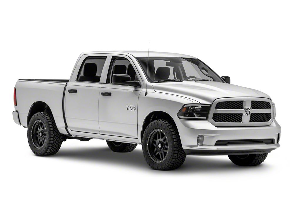 Raxiom Axial Series Headlights with LED Bar; Black Housing; Clear Lens (09-18 RAM 1500 w/ Factory Halogen Non-Projector Headlights)