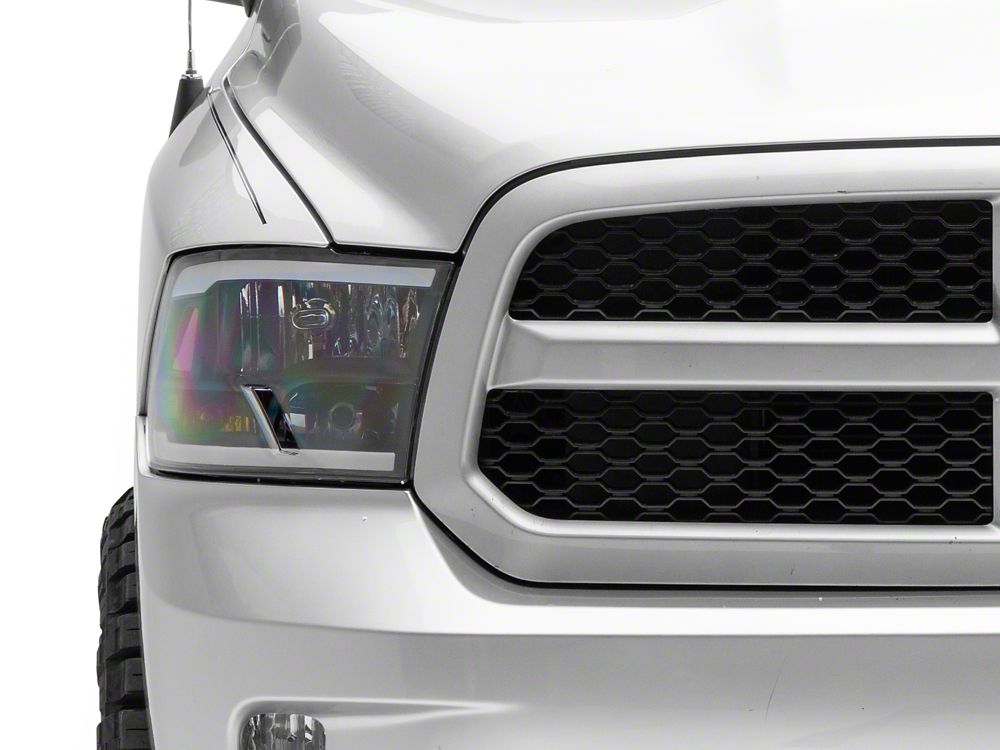 Raxiom Axial Series Headlights with Sequential LED Bar; Black Housing; Clear Lens (09-18 RAM 1500 w/ Factory Halogen Non-Projector Headlights)