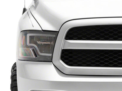 Raxiom Axial Series LED Headlights; Black Housing; Clear Lens (09-18 RAM 1500 w/ Factory Halogen Non-Projector Headlights)
