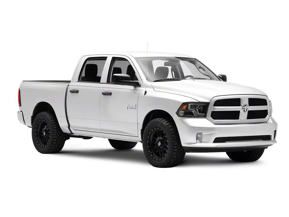 Raxiom Axial Series LED Headlights; Black Housing; Clear Lens (09-18 RAM 1500 w/ Factory Halogen Non-Projector Headlights)