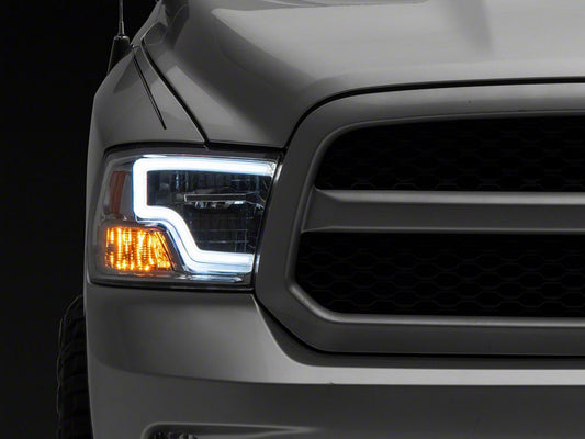 Raxiom Axial Series LED Headlights; Chrome Housing; Clear Lens (09-18 RAM 1500 w/ Factory Halogen Headlights)