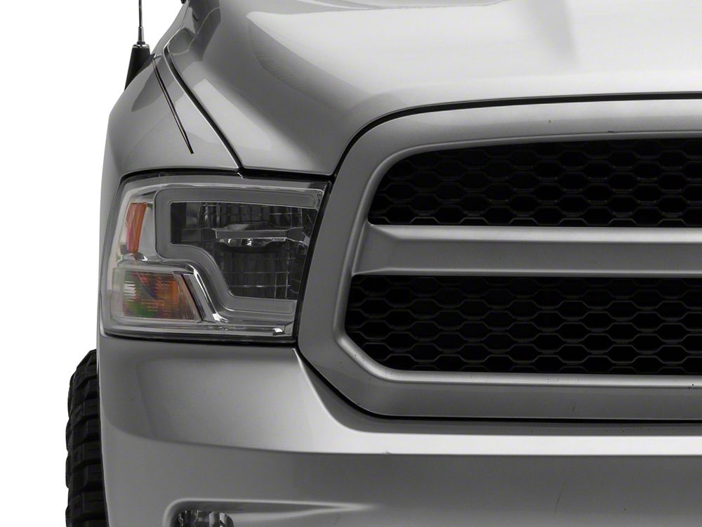 Raxiom Axial Series LED Headlights; Chrome Housing; Clear Lens (09-18 RAM 1500 w/ Factory Halogen Headlights)