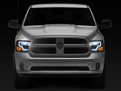 Raxiom Axial Series LED Headlights; Chrome Housing; Clear Lens (09-18 RAM 1500 w/ Factory Halogen Headlights)