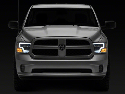 Raxiom Axial Series LED Headlights; Chrome Housing; Clear Lens (09-18 RAM 1500 w/ Factory Halogen Headlights)