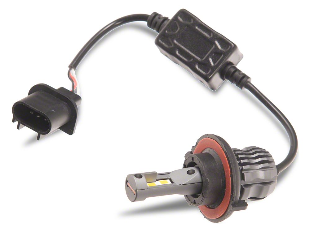 Raxiom Axial Series 4300K LED Headlight Bulbs; Low Beam; H13 (06-08 RAM 1500; 09-12 RAM 1500 w/ Factory Halogen Dual Headlights)