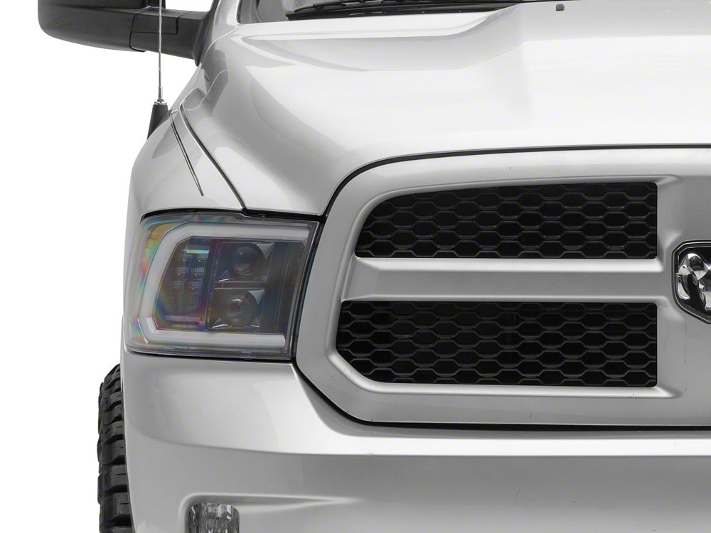 Raxiom LED Halo Surround Headlights; Black Housing; Clear Lens (09-18 RAM 1500)