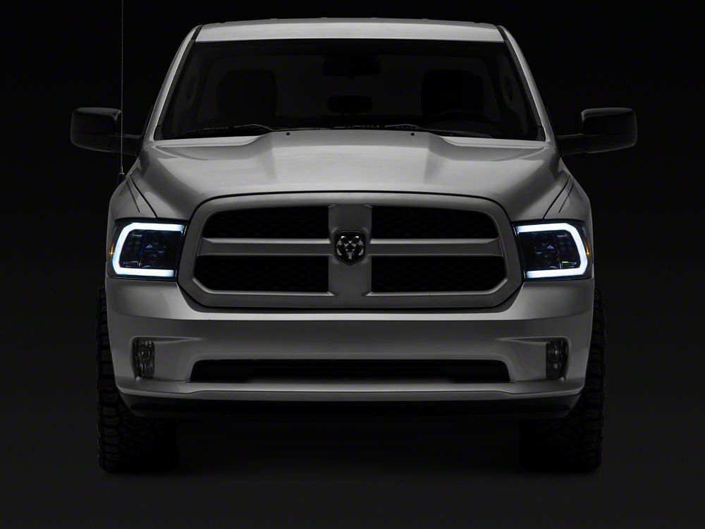 Raxiom LED Halo Surround Headlights; Black Housing; Clear Lens (09-18 RAM 1500)