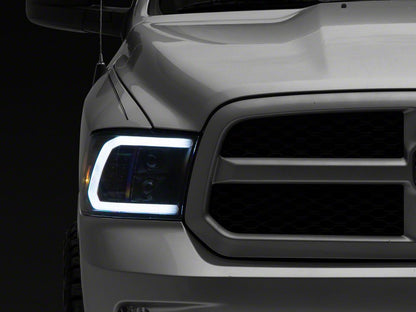 Raxiom LED Halo Surround Headlights; Black Housing; Clear Lens (09-18 RAM 1500)