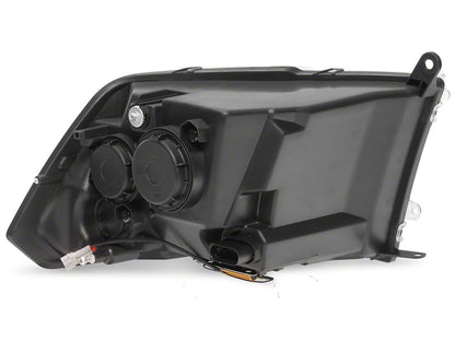 Raxiom LED Halo Surround Headlights; Black Housing; Clear Lens (09-18 RAM 1500)