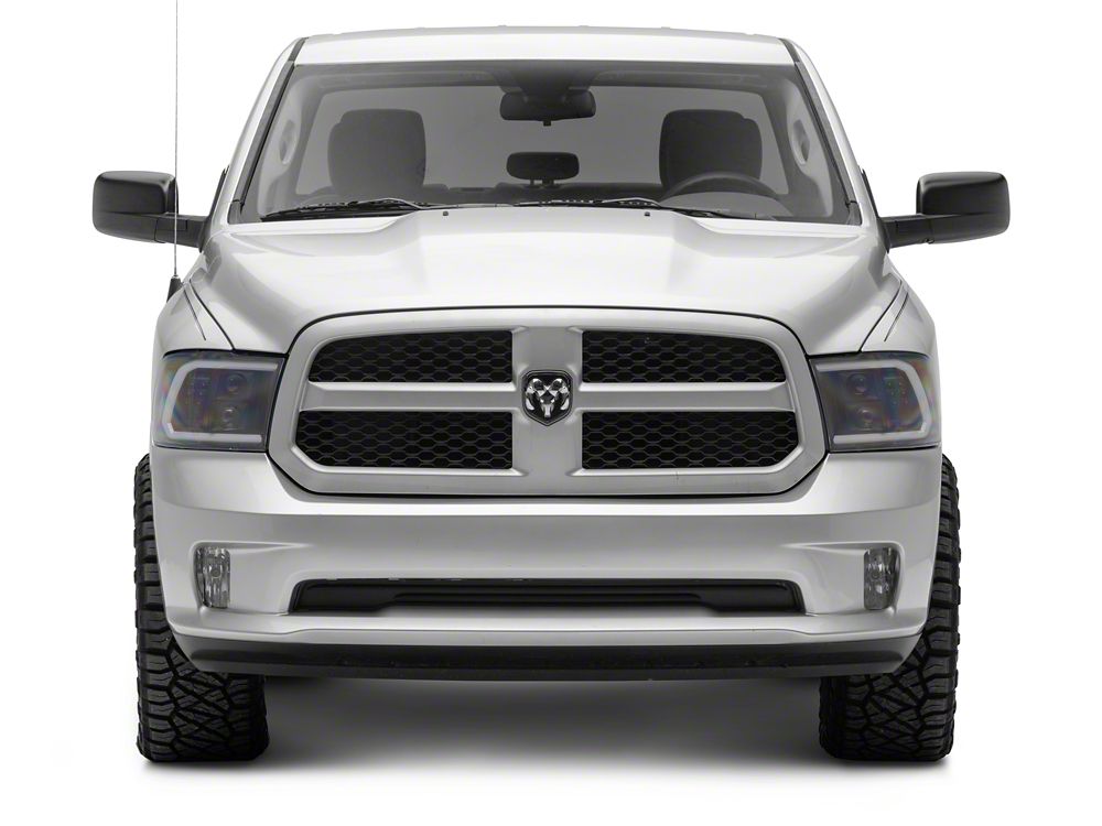 Raxiom LED Halo Surround Headlights; Black Housing; Clear Lens (09-18 RAM 1500)