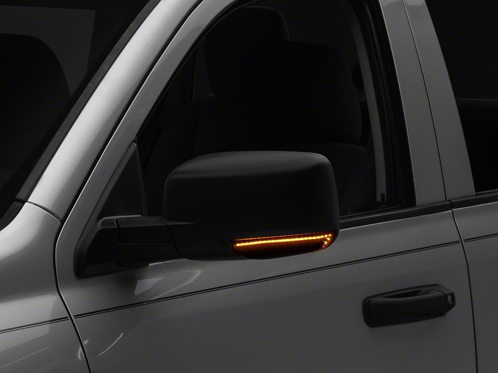 Raxiom Axial Series Mirror LED Turn Signal for Non-Towing Mirrors; Smoked (09-18 RAM 1500)