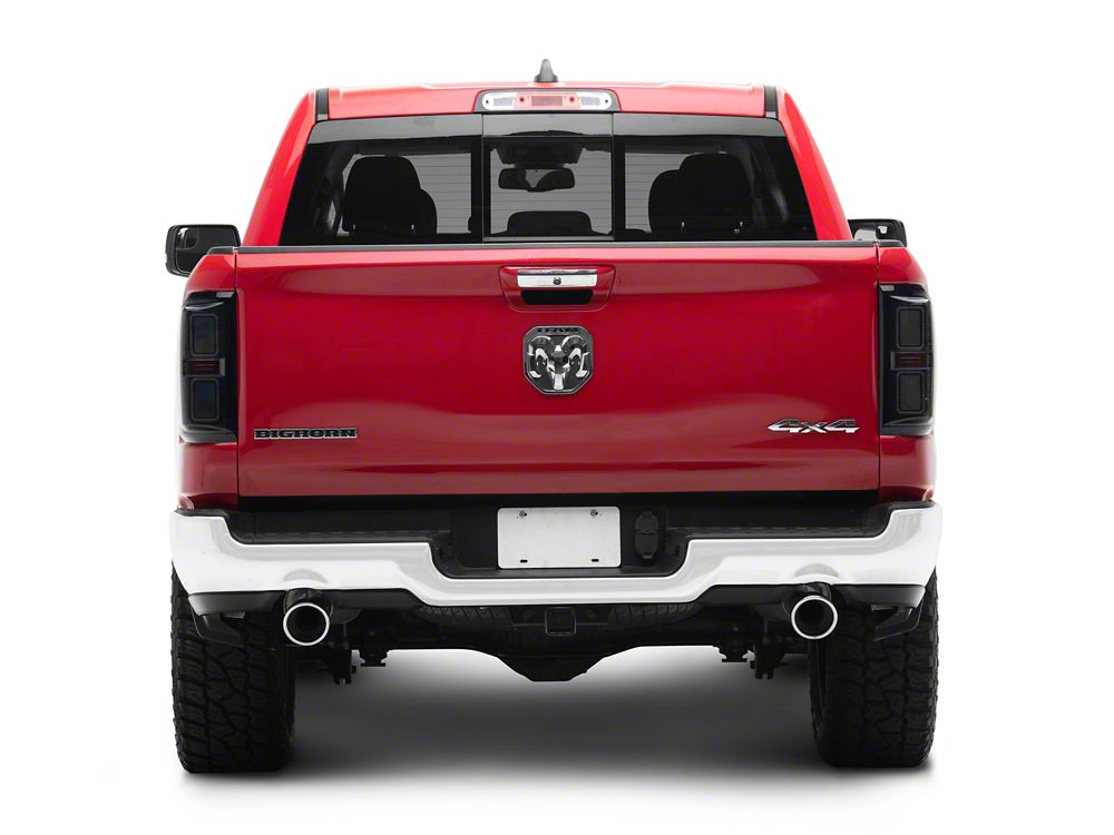 Raxiom CXR Series LED Tail Lights; Black Housing; Smoked Lens (19-24 RAM 1500 w/ Factory Halogen Tail Lights)