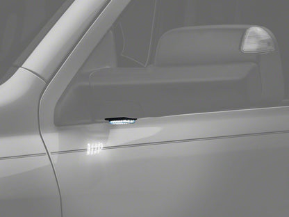 Raxiom Axial Series LED Mirror Puddle Lights; Smoked (10-18 RAM 1500)