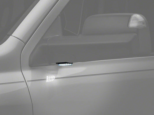 Raxiom Axial Series LED Mirror Puddle Lights; Smoked (10-18 RAM 1500)