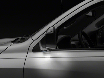 Raxiom Axial Series LED Mirror Puddle Lights; Smoked (10-18 RAM 1500)