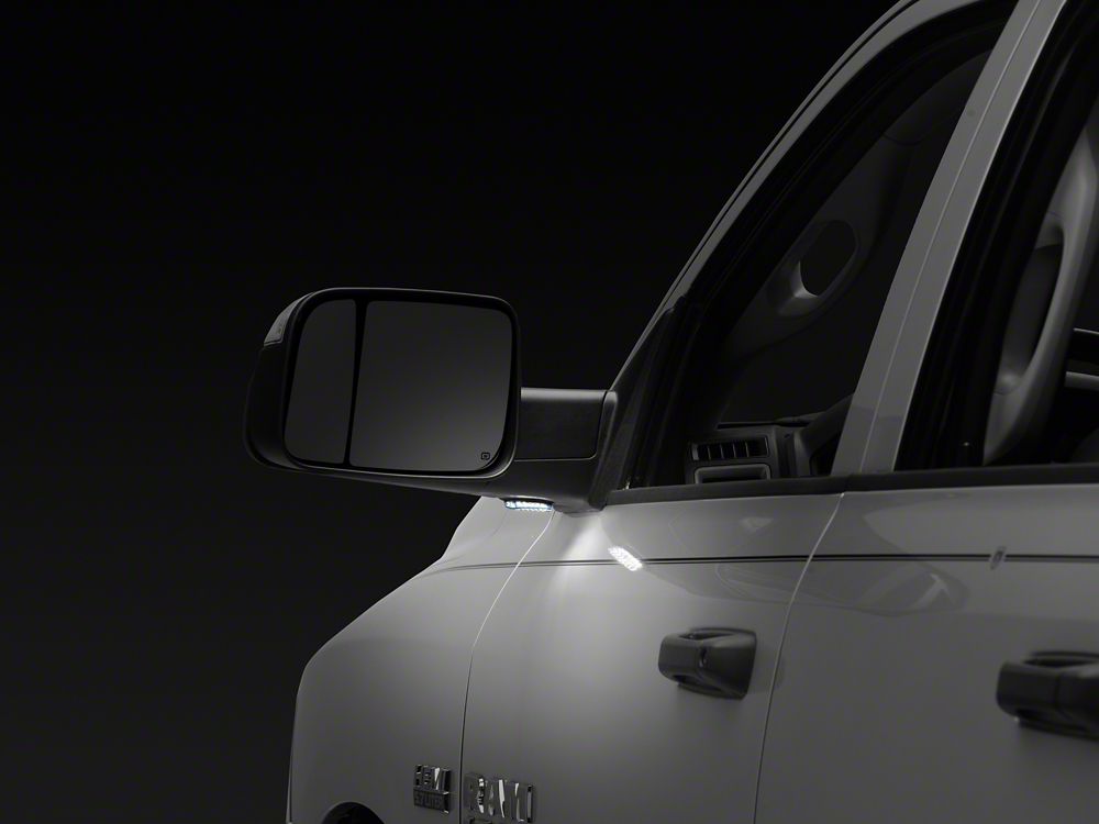 Raxiom Axial Series LED Mirror Puddle Lights; Smoked (10-18 RAM 1500)