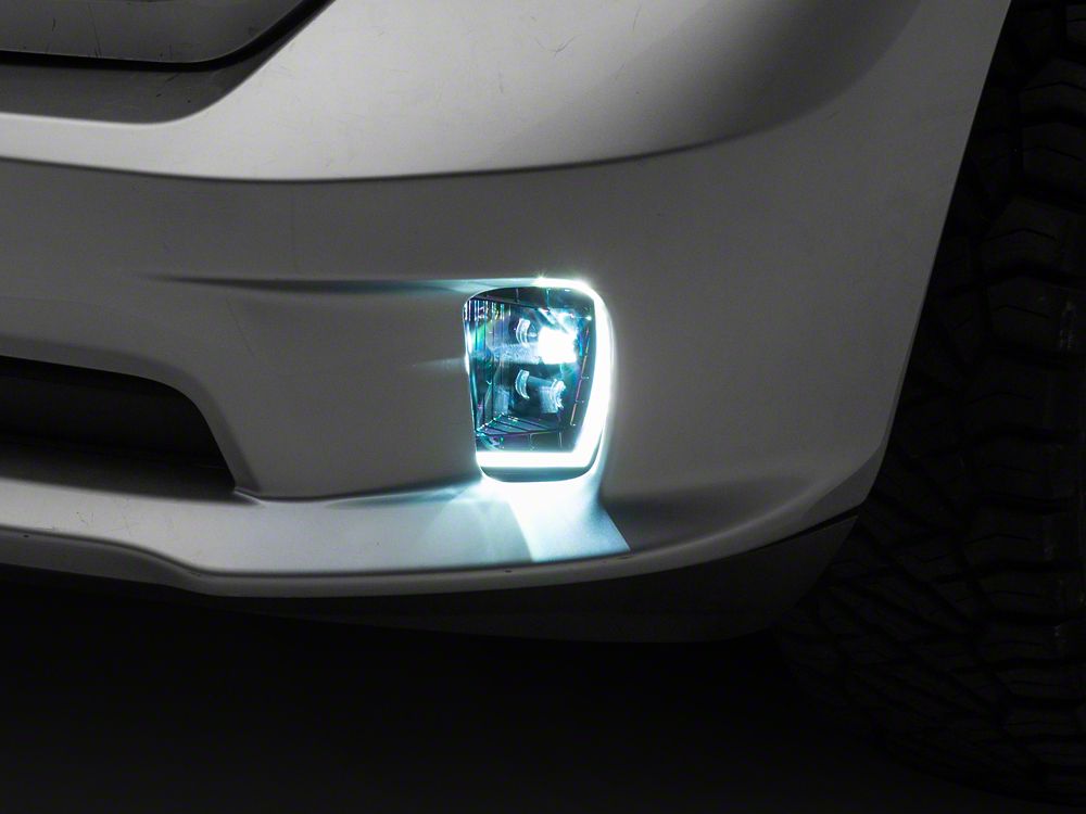 Raxiom Switchback LED Fog Lights with LED DRL; White and Yellow (13-18 RAM 1500)