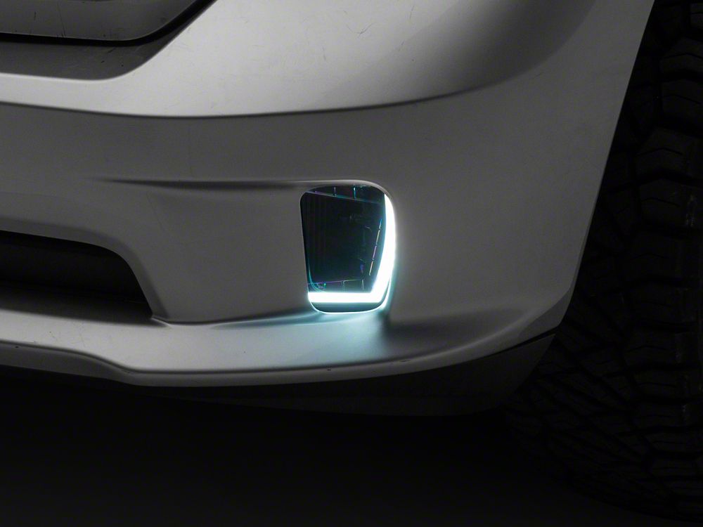 Raxiom Switchback LED Fog Lights with LED DRL; White and Yellow (13-18 RAM 1500)